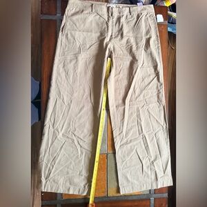 Vince woman’s khaki wide leg office career work pant 16 comfort luxury